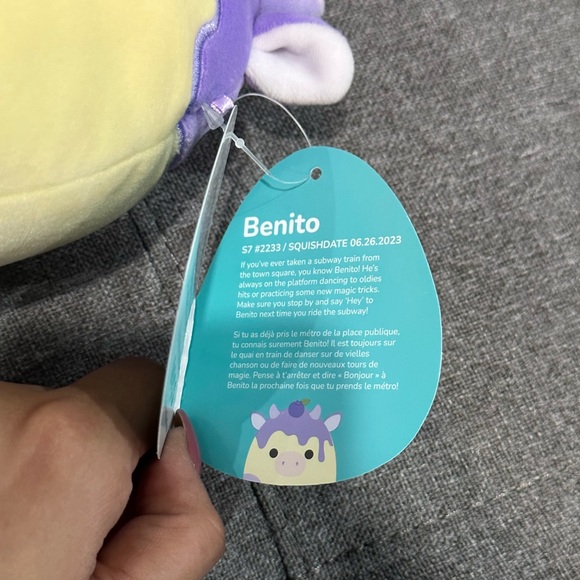 Benito the Blueberry Cheesecake Cow Squishmallow *BNWT* - Picture 4 of 6